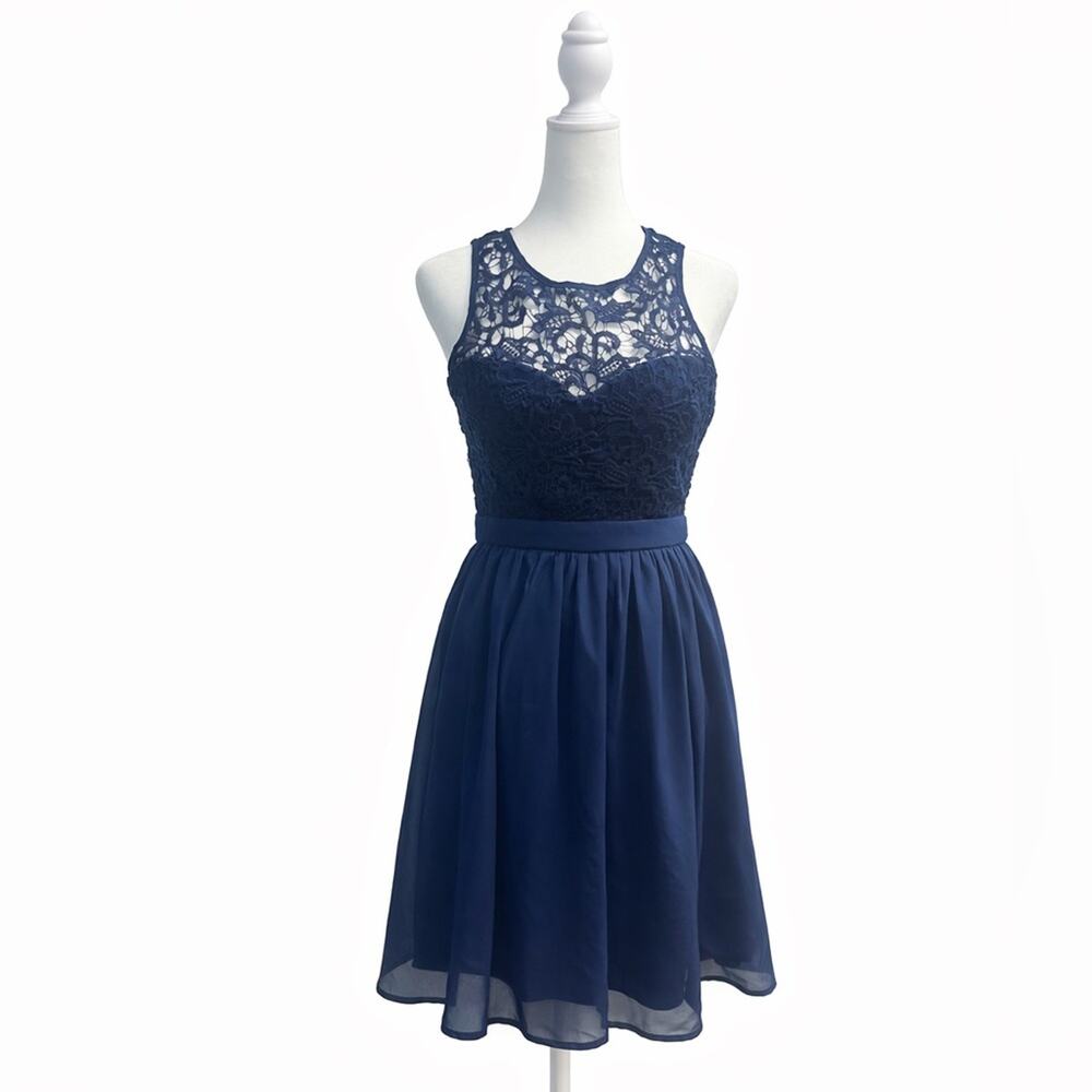 Lulus Navy Blue Dress